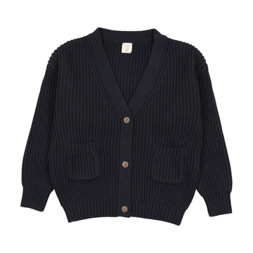 Analogy by Lil Legs Navy Signature Collection Grandpa Cardigan