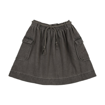 Analogy by Lil Legs Grey Wash Denim Day Skirt
