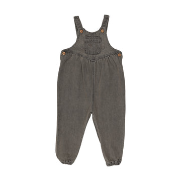 Analogy by Lil Legs Grey Wash Denim Day Toddler Overalls