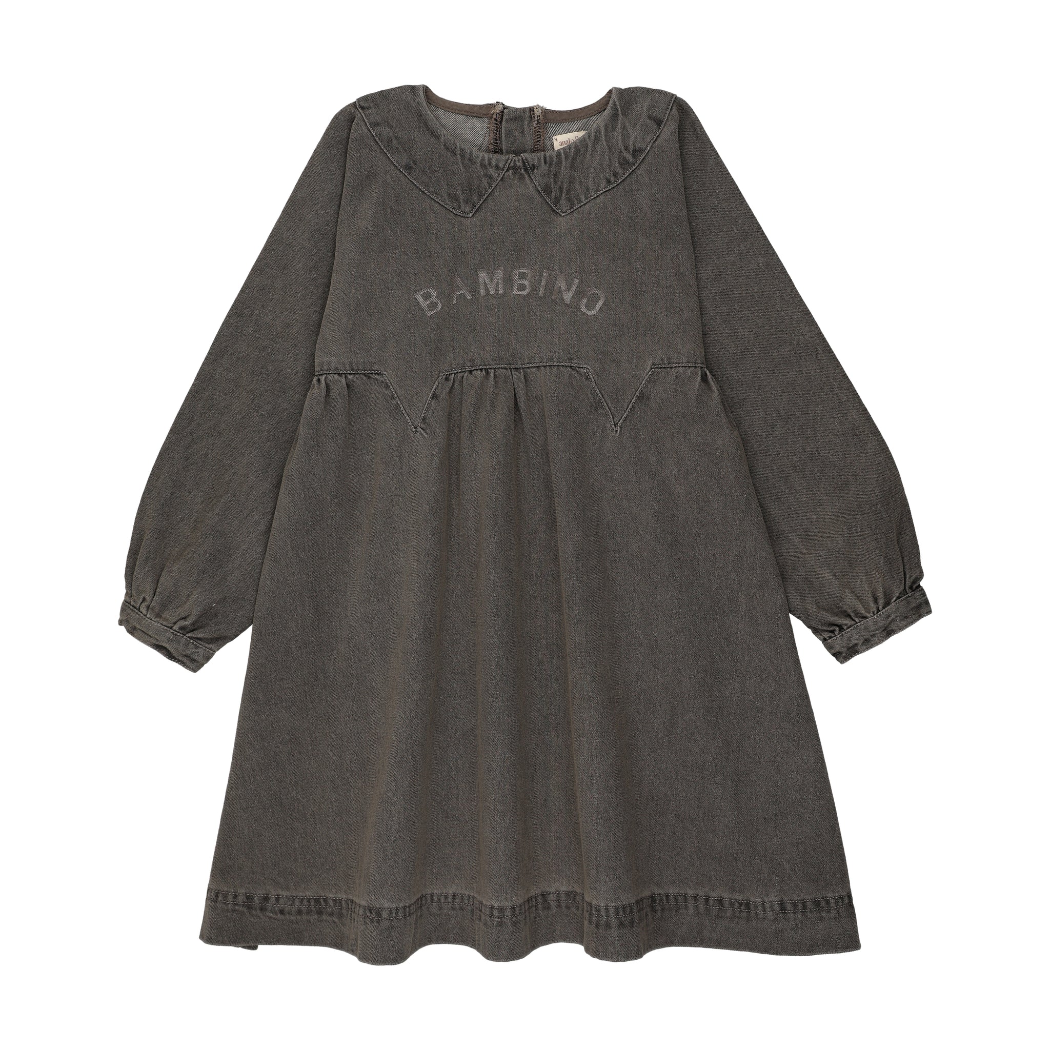 grey day dress Analogy by Lil Legs Wash Denim Samantha dress
