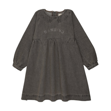 Analogy by Lil Legs Grey Wash Denim Day Dress