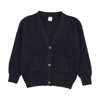 Analogy by Lil Legs Navy Signature Collection Grandpa Cardigan