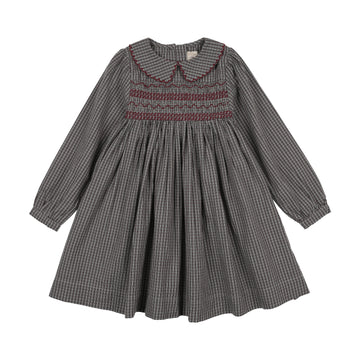 Analogy by Lil Legs Soft Grey Plaid Edition Dress