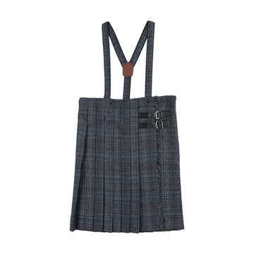 Analogy by Lil Legs Multi Plaid Signature Collection Kilt Suspender Skirt