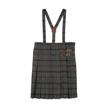 Analogy by Lil Legs Antique Plaid Signature Collection Kilt Suspender Skirt