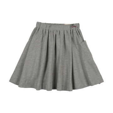 Analogy by Lil Legs Light Gray Heather Limited Capsule Circle Skirt
