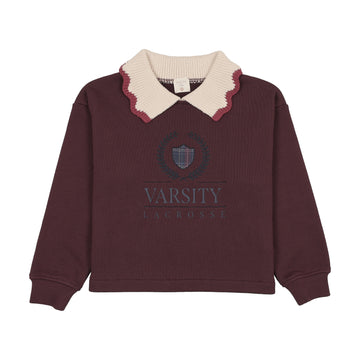 Analogy by Lil Legs Plum/Cream Fan Club Girls Sweatshirt