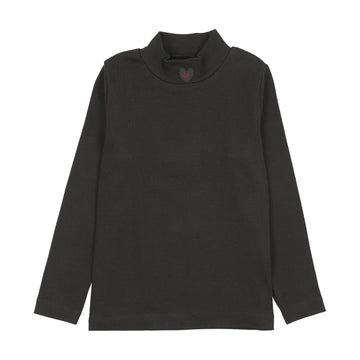 Analogy by Lil Legs Black Denim Rugged Threads Mockneck Top