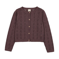 Analogy by Lil Legs Vintage Purple Signature Collection Girls Cardigan