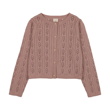 Analogy by Lil Legs Dried Rose Signature Collection Girls Cardigan