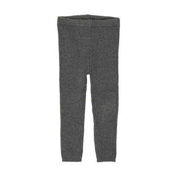Lil Legs Heather Grey Basic Leggings Knit Leggings