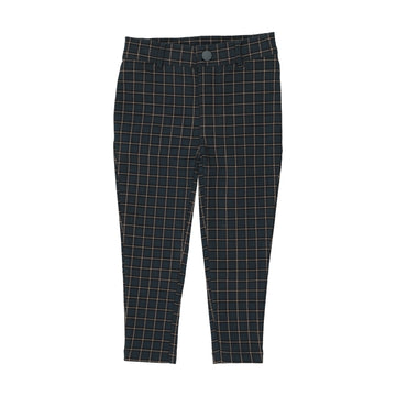 Analogy by Lil Legs Wndw Pld/Dp Tea Signature Collection Plaid Pants