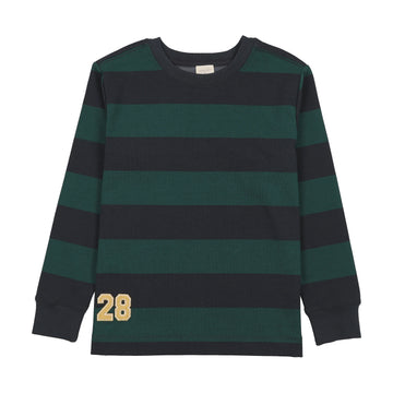 Analogy by Lil Legs Varsity/Nv Grn Fan Club Boys Tee