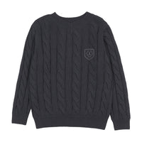 Analogy by Lil Legs Navy Signature Collection Chunky V Neck Sweater