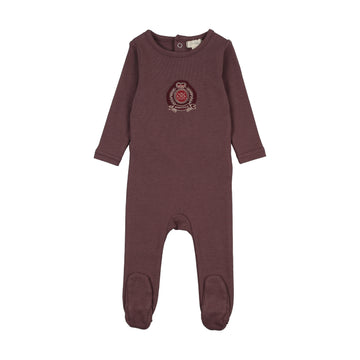 Lil Legs Vintage Purple Maxi Loungewear Classic Footie