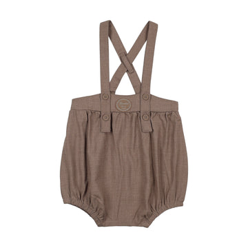 Analogy by Lil Legs Misty Oat Heath Plaid Edition Boys Romper