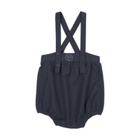 Analogy by Lil Legs Navy Plaid Edition Boys Romper