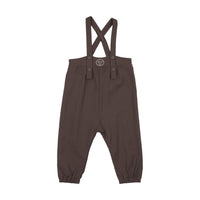 Analogy by Lil Legs Chocolate Brown Plaid Edition Boys Long Romper