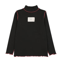Analogy by Lil Legs Black Limited Capsule Mock Neck Top