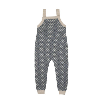 Analogy by Lil Legs Dreid Blu/Crprt Heirloom Knits Knit Overalls