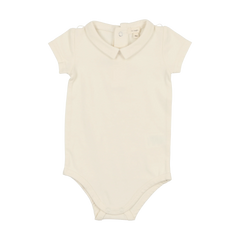 Analogie By Lil Legs Collar Onesie - Cream