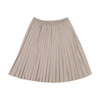 Analogie By Lil Legs Knife Pleated Skirt - Wheat