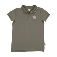 Analogie By Lil Legs Logo Polo SS - Olive Green