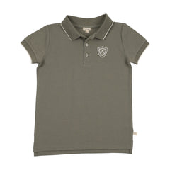 Analogie By Lil Legs Logo Polo SS - Olive Green