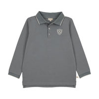 Analogie By Lil Legs Logo Polo LS - Blue