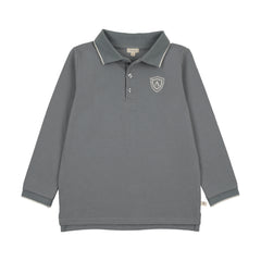 Analogie By Lil Legs Logo Polo LS - Blue