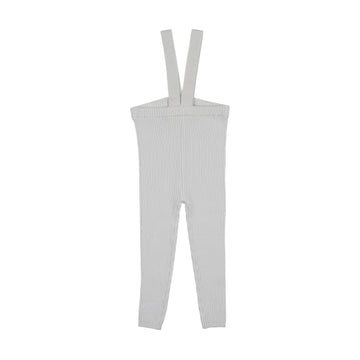 Analogie By Lil Legs Knit Long Suspender Leggings - Clear Blue