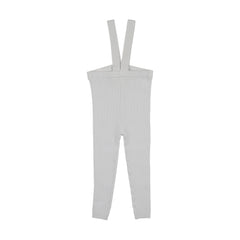 Analogie By Lil Legs Knit Long Suspender Leggings - Clear Blue