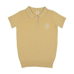 Analogie By Lil Legs Knit Polo - Yellow