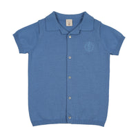 Analogie By Lil Legs Grandpa Knit Sweater - Fresh Blue