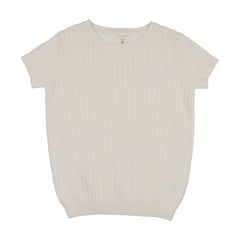 Analogie By Lil Legs Knit Crew Neck Sweater - Cream