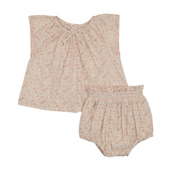 Analogie By Lil Legs Sunny Blossoms Set - Bud Pink