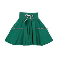 Analogie By Lil Legs Boating Crew Pocket Skirt - Electric Green