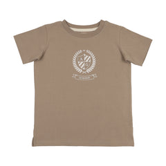 Analogie By Lil Legs Emblem Tee - Taupe