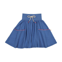 Analogie By Lil Legs Boating Crew Pocket Skirt - Fresh Blue
