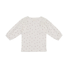 Analogie By Lil Legs Denim Capsule Girls Tee 3/4 - White