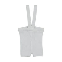 Analogie By Lil Legs Knit Short Suspender Leggings - Clear Blue
