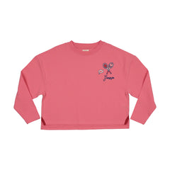 Analogie By Lil Legs Cropped Tee - Fresh Pink