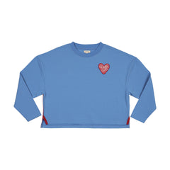 Analogie By Lil Legs Cropped Tee - Fresh Blue