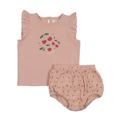 Analogie By Lil Legs Common Folk Toddler Girls Set - Pink