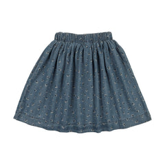 Analogie By Lil Legs Dainty Denim Circle Skirt - Blue