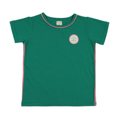 Analogie By Lil Legs Boating Crew Girls SS Tee - Electric Green
