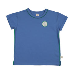Analogie By Lil Legs Boating Crew Patch Tee - Fresh Blue