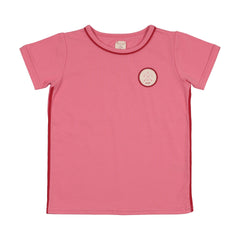 Analogie By Lil Legs Boating Crew Girls SS Tee - Fresh Pink