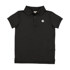 Analogie By Lil Legs Sports Polo SS - Black