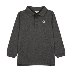 Analogie By Lil Legs Sports Polo LS - Grey Marl